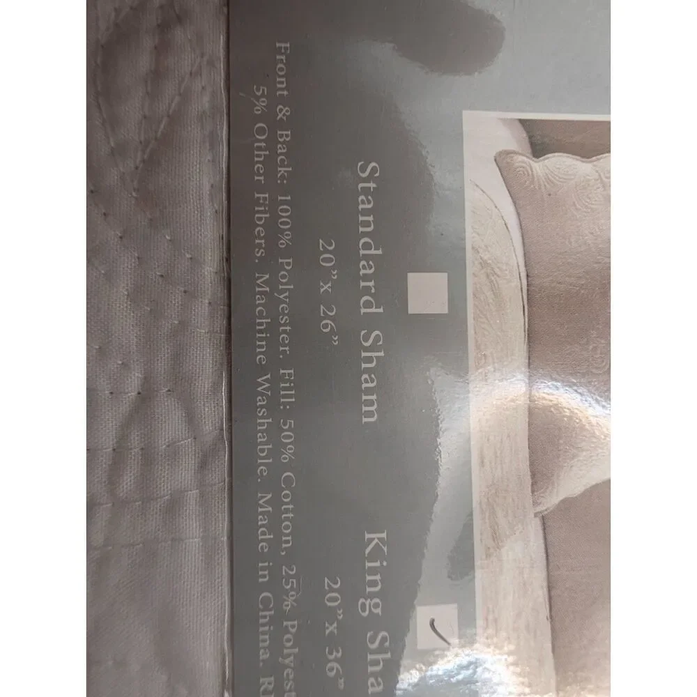 Vanderbilt Luxury King Shams Set of 2 White Matelasse Quilted Cottagecore